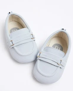 River Island Baby boys stripe loafers Blue Sale