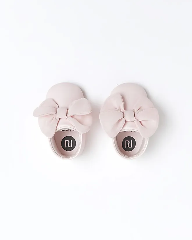 River Island Baby girls bow booties Pink New