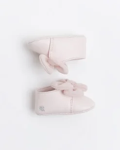 River Island Baby girls bow booties Pink New
