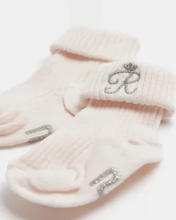 River Island Baby girls RI socks 2 pack Pink Outlet