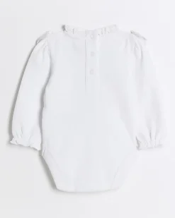 River Island Baby girls broderie bodysuit White Best