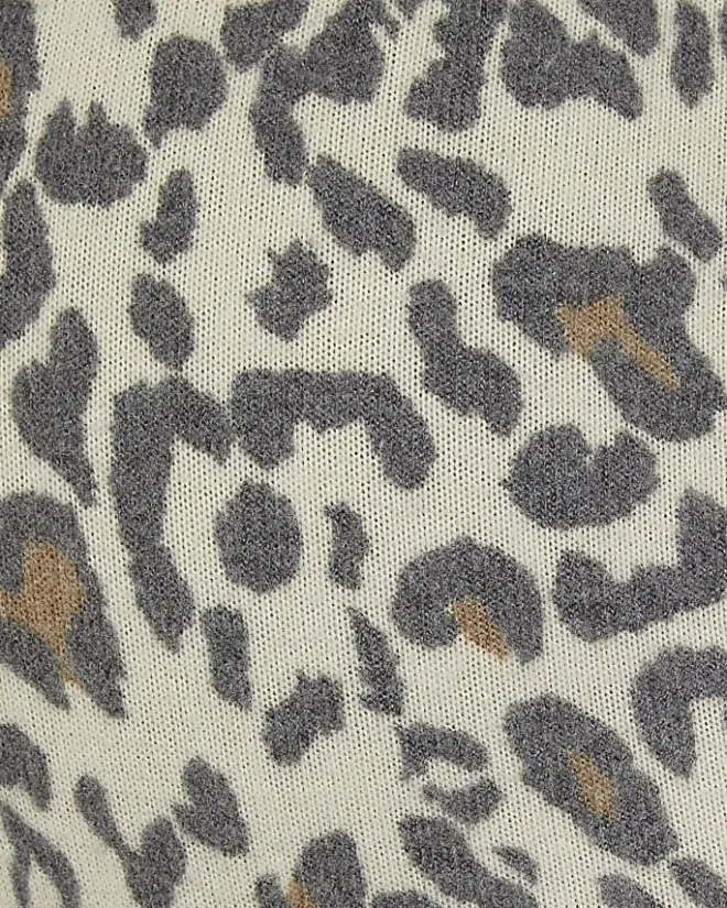 River Island Beige animal print maternity leggings Cream Hot