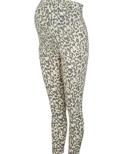 River Island Beige animal print maternity leggings Cream Hot
