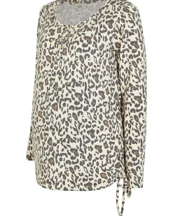 River Island Beige animal print maternity top Cream Outlet