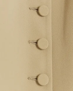 River Island Beige button front waistcoat Cream Fashion
