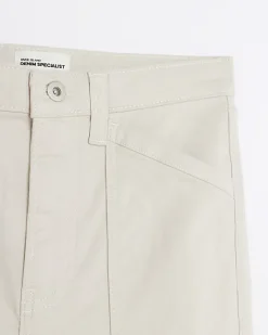 River Island Beige high waisted skinny cargo jeans Cream Online