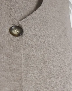 River Island Beige knit waistcoat Cream Hot