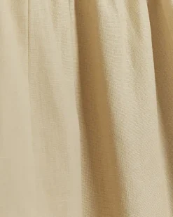 River Island Beige linen halter neck midi dress Cream Outlet