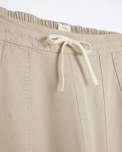 River Island Beige lyocell cuffed joggers Cream Fashion