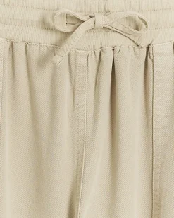 River Island Beige lyocell elasticated joggers Cream Hot