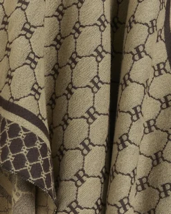 River Island Beige RI monogram cape Cream Online