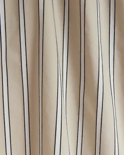 River Island Beige stripe straight pull on trousers Cream Outlet