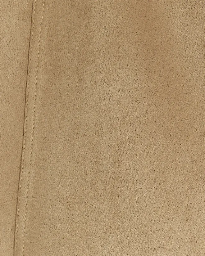 River Island Beige suedette elasticated mini skirt Cream Fashion
