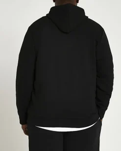 River Island Big & Tall RI slim fit hoodie Black Sale