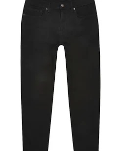 River Island Big & Tall tapered cropped jeans Black Hot