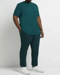 River Island Big & tall slim fit RI branded joggers Green Sale