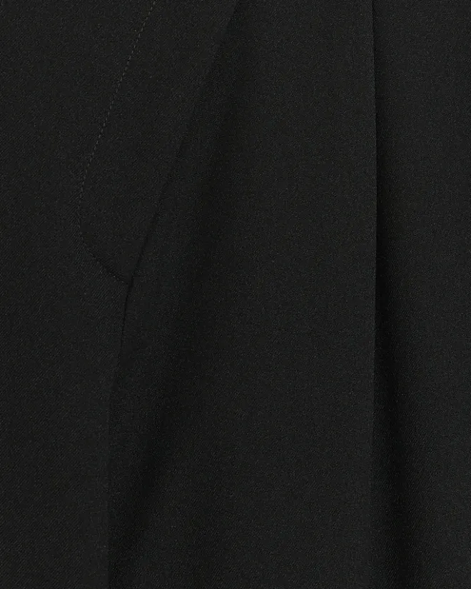 River Island asymmetric waist wide leg trousers Black Online