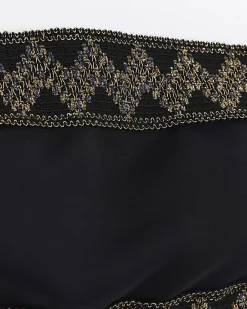 River Island Bandeau Embellished Bikini Top Black Outlet