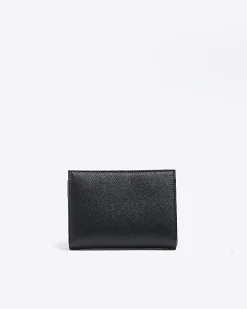 River Island contrast panel foldover purse Black Fashion