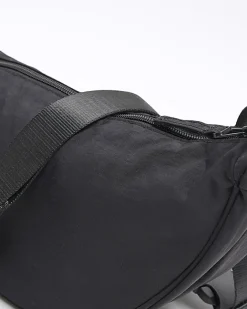 River Island crinkle bum bag Black Outlet
