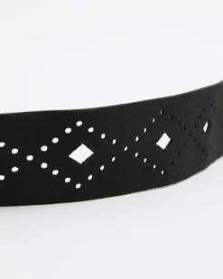 River Island Cut out Choker Necklace Black Online