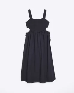River Island cut out detail beach maxi dress Black Hot