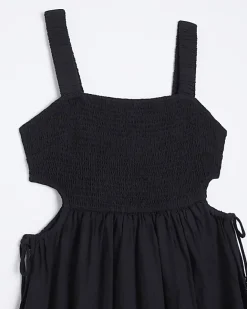 River Island cut out detail beach maxi dress Black Hot