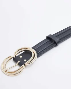 River Island double ring belt Black Best