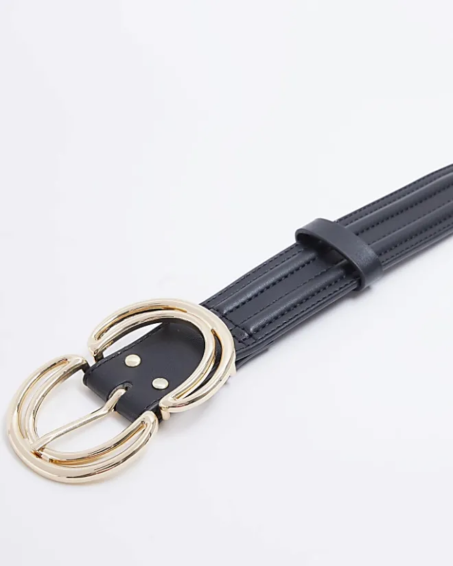River Island double ring belt Black Best