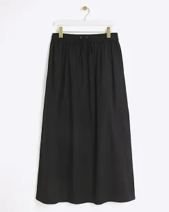 River Island elasticated waist maxi skirt Black Best
