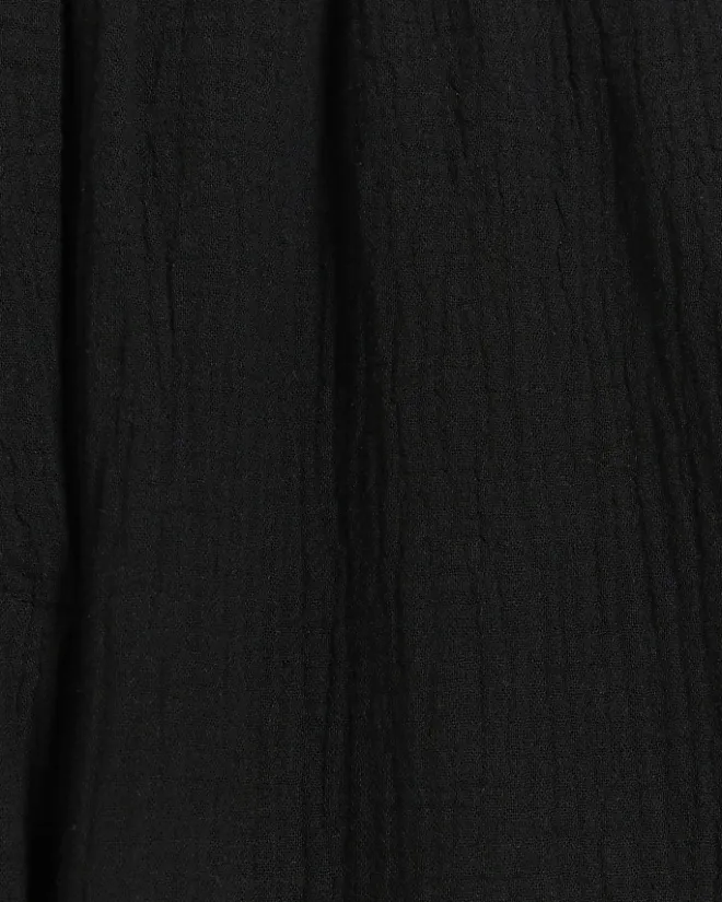 River Island elasticated wide leg trousers Black Fashion