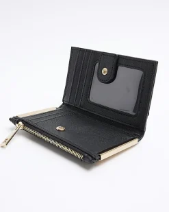 River Island embossed monogram mini purse Black Online