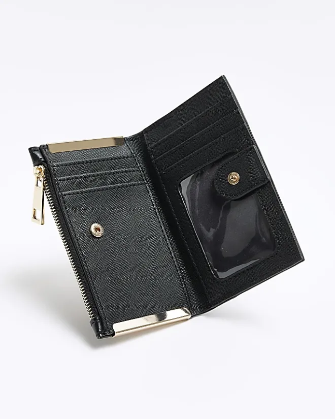 River Island embossed RI card holder Black Best