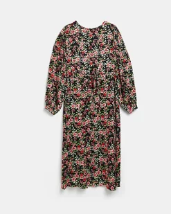 River Island floral maternity midi dress Black New