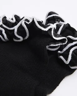 River Island frill ankle socks Black Fashion