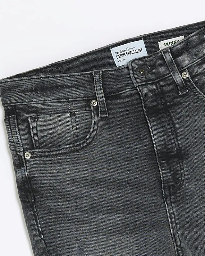 River Island high waisted bum sculpt skinny jeans Black Outlet