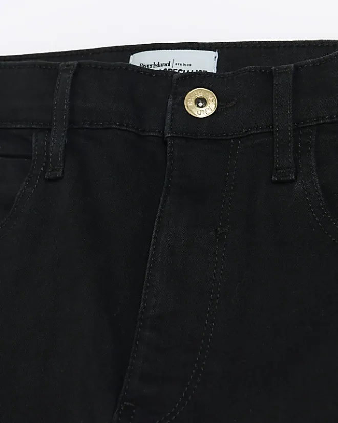 River Island high waisted bum sculpt skinny jeans Black New