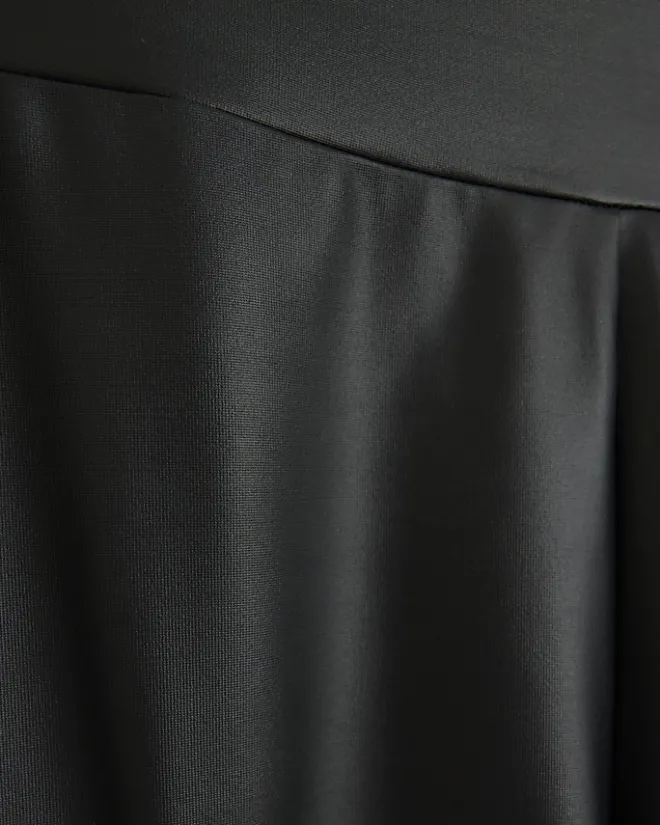 River Island high waisted coated leggings Black New
