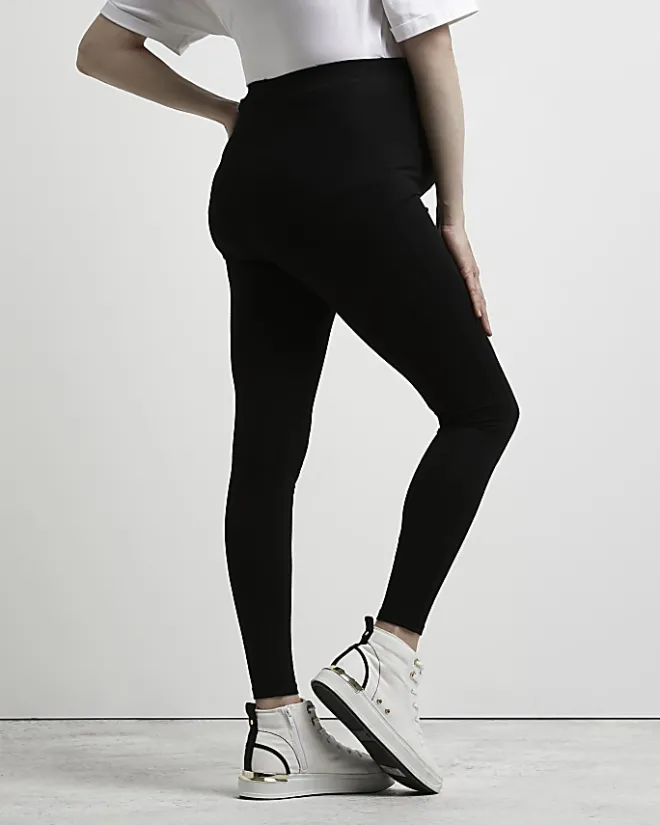 River Island high waisted maternity leggings Black Hot