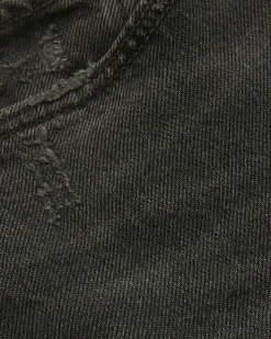 River Island high waisted stove pipe straight jeans Black Sale