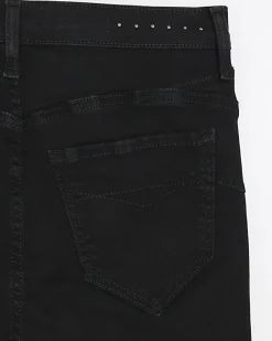 River Island high waisted stud skinny jeans Black Online