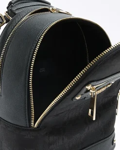 River Island jacquard backpack Black Sale