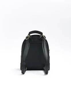 River Island jacquard backpack Black Sale