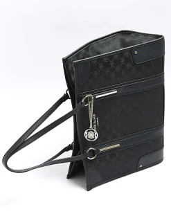 River Island jacquard RI monogram shopper bag Black New