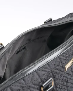 River Island jacquard RI monogram travel bag Black Discount