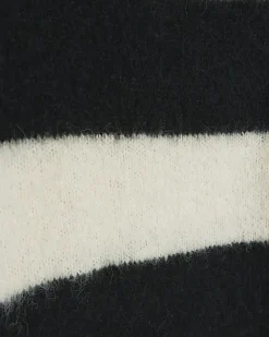 River Island knit stripe jumper mini dress Black Outlet