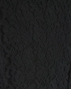 River Island lace split hem bodycon midi dress Black Sale