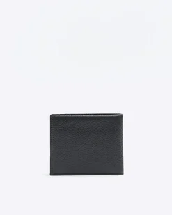 River Island leather pebbled wallet Black Hot