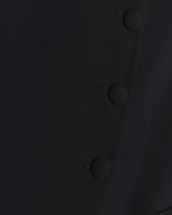 River Island longline waistcoat Black New