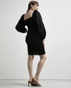 River Island maternity bodycon mini dress Black Fashion